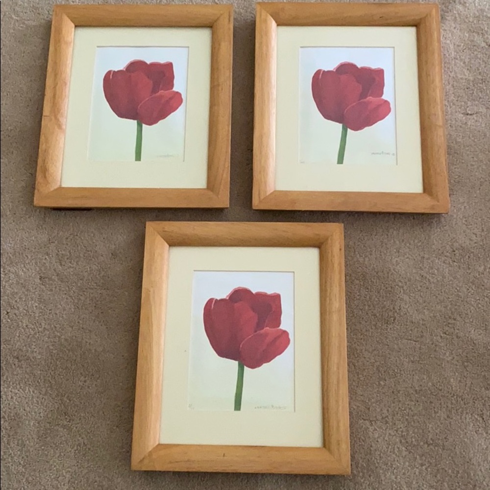 Hand-painted and framed  water color art - Picture 2 of 7